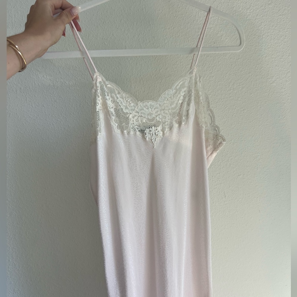 Christian Dior vintage blush silk slip dress